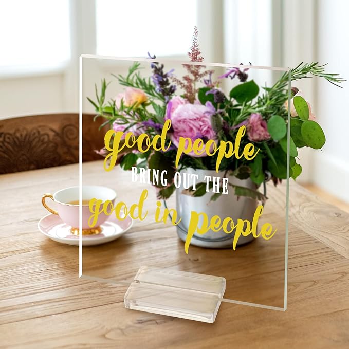 3" Acrylic Sign Holders, Table Numbers Display Stands, - Image 2