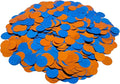 Blue and Orange Foil Confetti, Round Dots Foil Glitter Table Confetti, Sparkling by CC+Wonderland