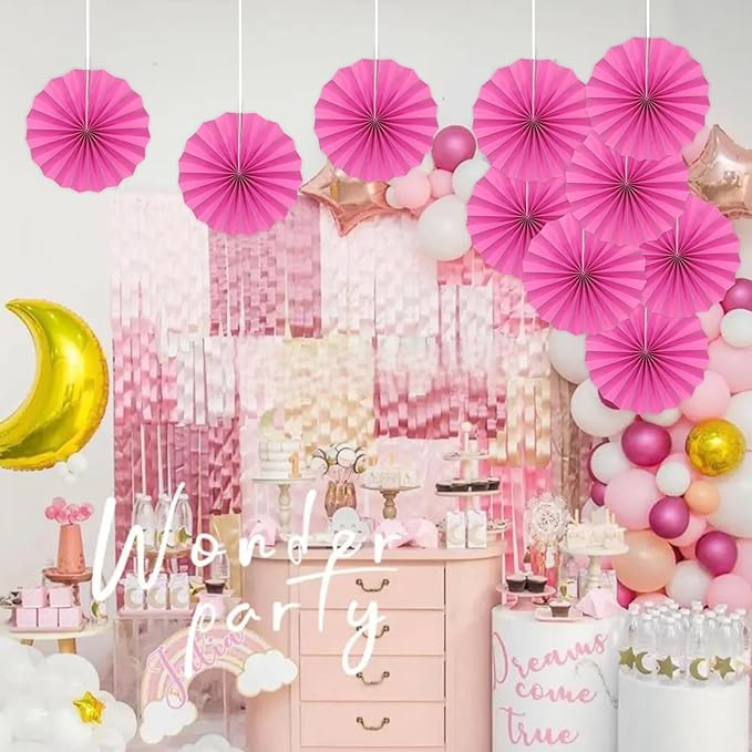 BARTHEW Red Graduation Party Decor, Girls Party Decorations, Party Supplies 8in - Image 5