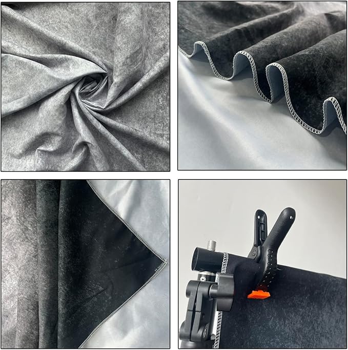 5x7ft Abstract Black Gray Portrait Photography Backdrops Photo Studio Prop - Image 4