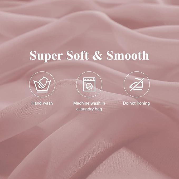 2 Pack 10 Ft Chiffon Table Runner Dusty Rose Gauze Long Table Runners 27x120 - Image 7