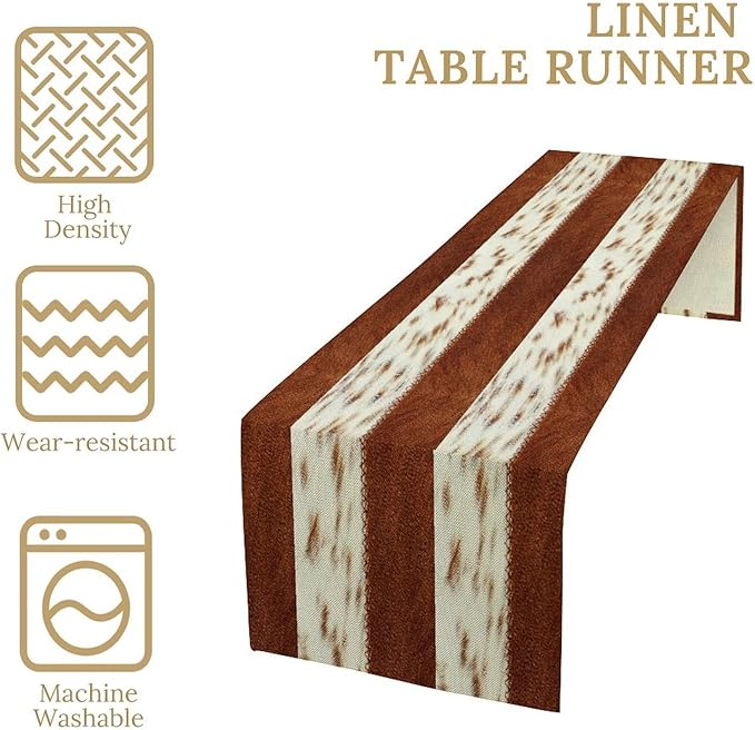 Cow Patchwork Print Table Runner, 13x120 Inch - Image 5
