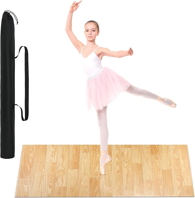 Portable Dance Floor Smooth Ballet Floor Vinyl Dance Mat by PullCrease