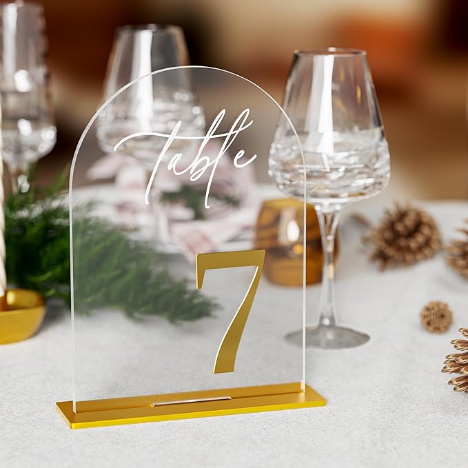 Arch Wedding Table Numbers 1-15 - Image 5