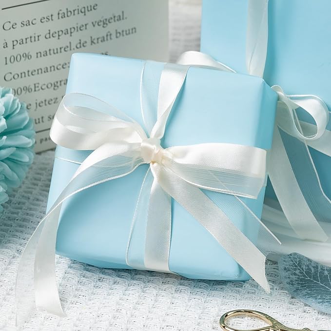 Garbendy Gift Wrapping Paper Roll-Solid Color Pearly-Lustre Paper, Valentine's - Image 3
