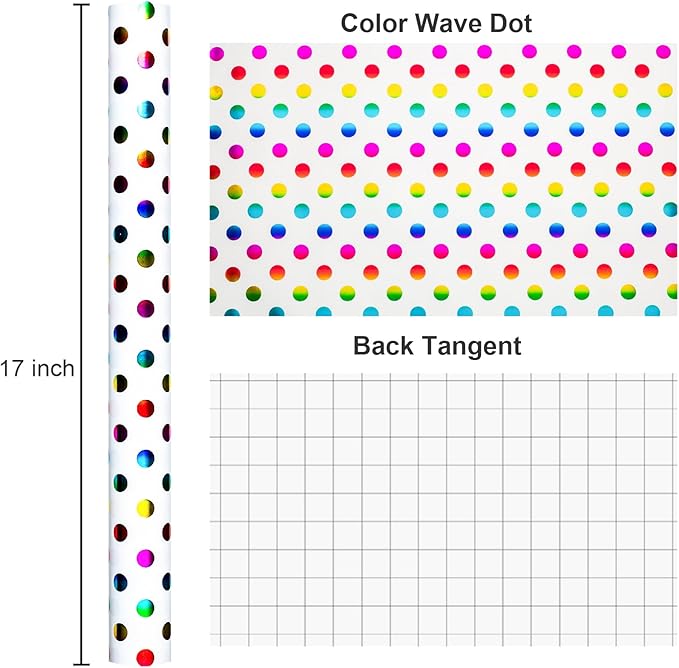 Burymento Rainbow Dots Wrapping Paper, Gift Wrap - Image 6