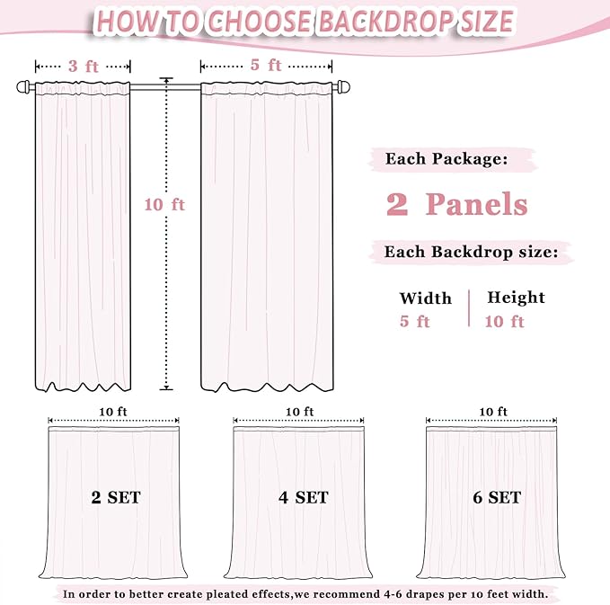 DUOBAO Rainbow Sheer Chiffon Curtains - Image 3