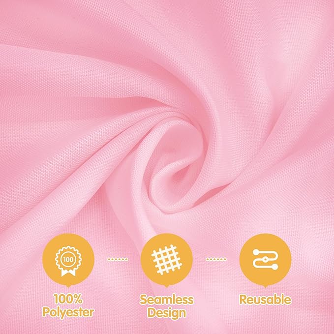 BRILLMAX 10 Pack Pink Tablecloths - Image 2
