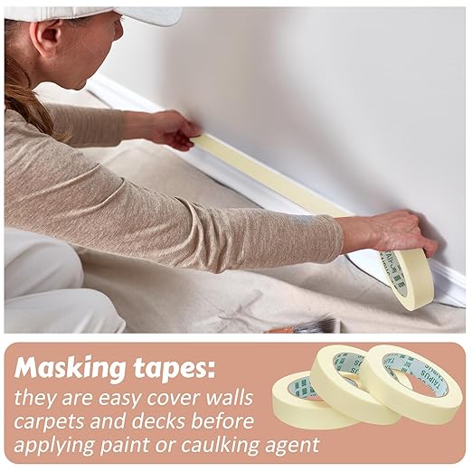 Masking Tape Bulk General Purpose Masking Painting Tape 55 Yards - Image 5
