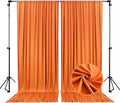 10 x 7 Feet Orange Backdrop Curtain by ZEBMOON