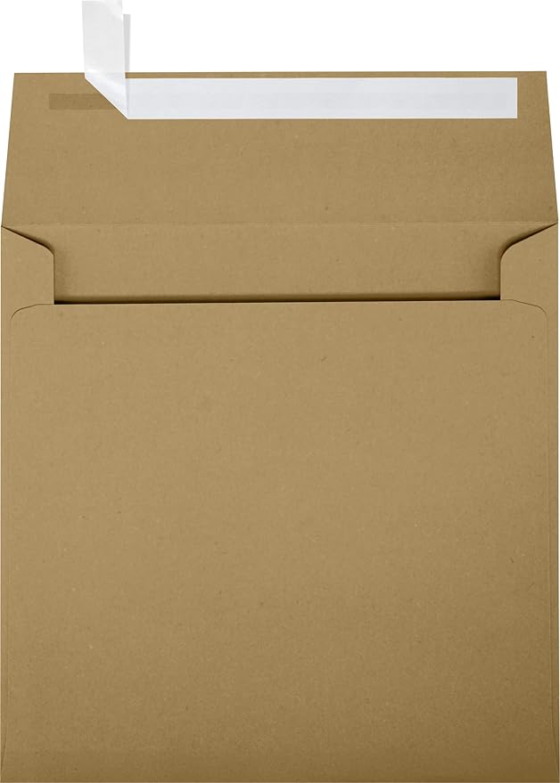 LUXPaper Square Invitation Envelopes | Peel & Press | 5 3/4" x 5 3/4" | Grocery by LUXPaper