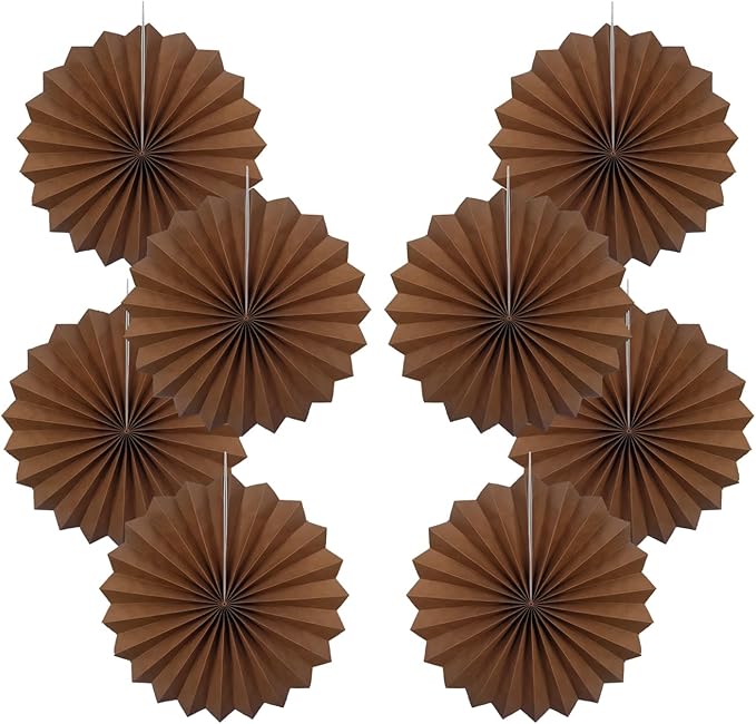 Brown Party Decorations, Boho Party Decoration, Fall Decorations 12in Hanging by BARTHEW