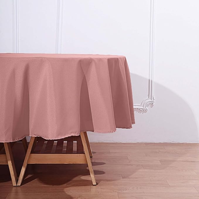 Efavormart Round Tablecloth, 90 Inch Stain & Wrinkle Resistant Washable Table - Image 8