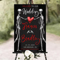 Welcome To Our Wedding Sign, Gothic Wedding Welcome Sign, Dark Romantic Goth by Mapileng%E2%84%A2