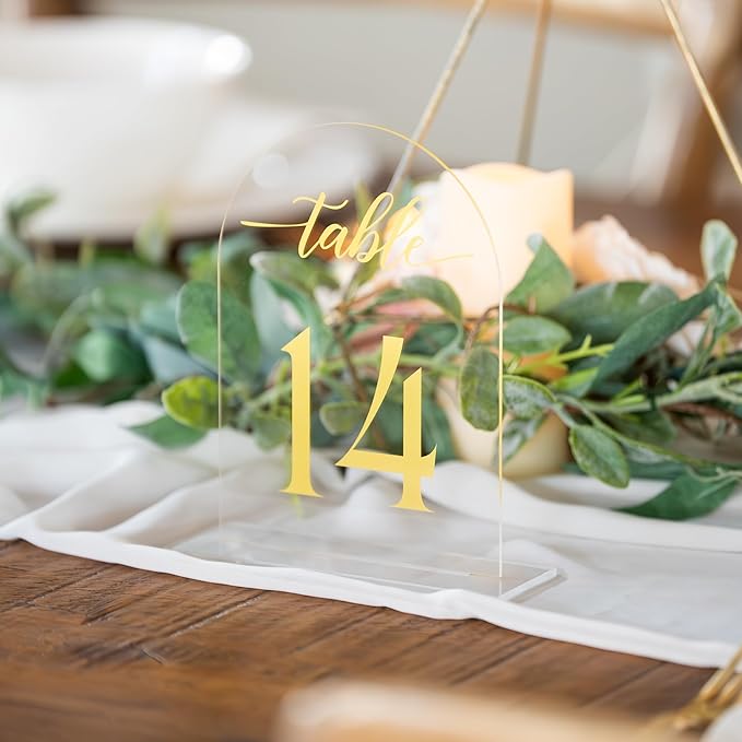 Clear Arch Acrylic Table Numbers - Image 6