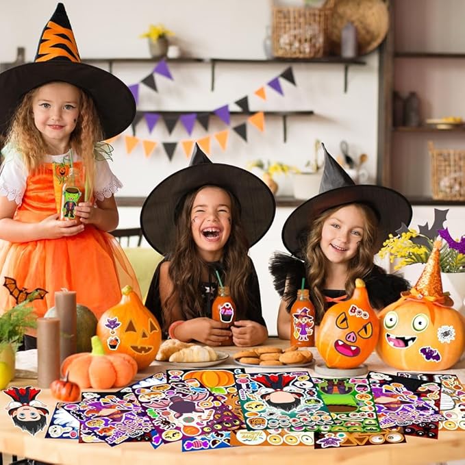 36 Sheets Halloween Stickers for Kids, Make Your Own Halloween Stickers - Image 7