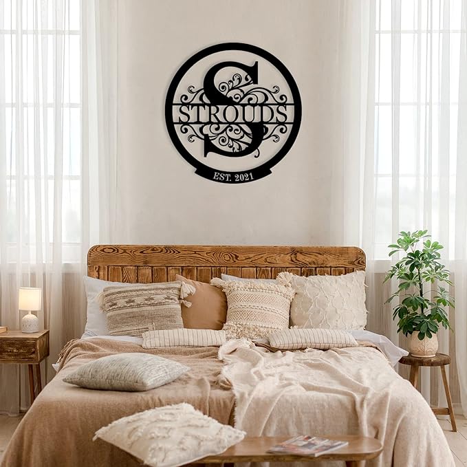 Personalized Metal Signs |Custom Monogram Name Sign | Wedding Gifts - Image 6