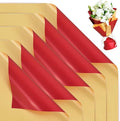 BEISHIDA 20 Sheets Red+Gold Double Sided Floral Wrapping Paper, 58 * 58 cm / by Beishida
