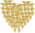 50pcs 2-1/2" Metallic Gold Bows by Micomon