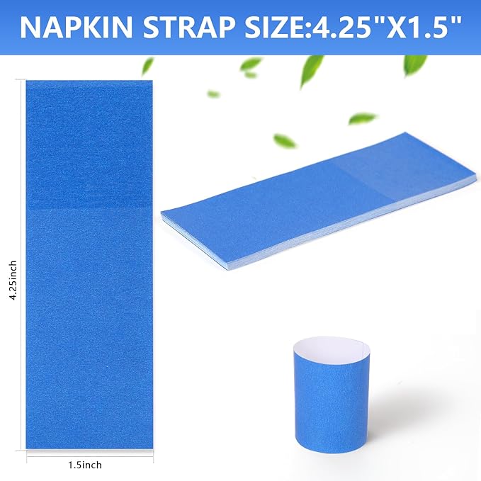 2, Paper Napkin Rings Self-Adhesive - Image 6