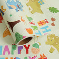 Aimyoo Dinosaur Birthday Wrapping Paper Roll by Aimyoo
