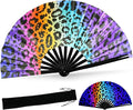 SYNTECSO Folding Hand Fan for Rave, Popping Fan for Line Dancing, Drag Queen by SYNTECSO