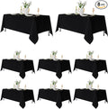 Fitable 8 Pack Table Cloth Rectangle Table: Stain and Wrinkle Resistant by Fitable