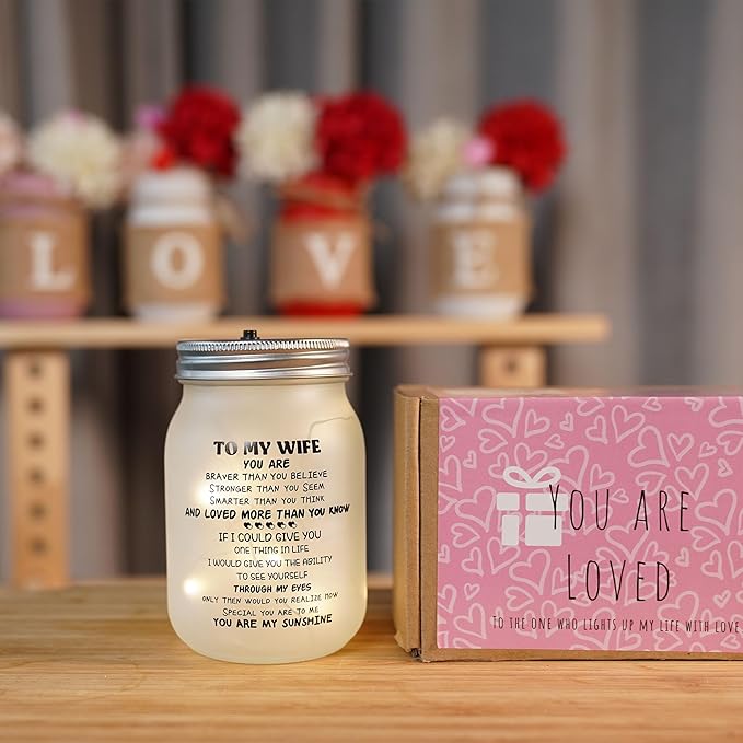 CNVOILA Valentines Day Gifts for Her, For Wife From Husband, Frosted Valentine - Image 3