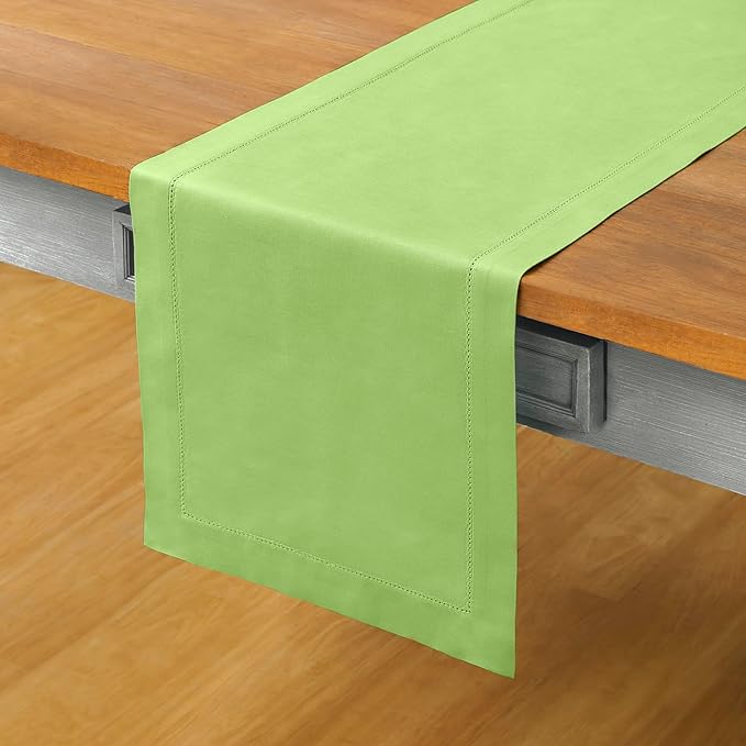 Solino Home Cotton Linen Table Runner 120 Inches Long - Image 2