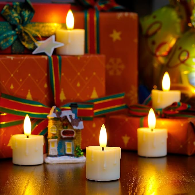 Rechargeable Flameless 1.6" x2.5" Tea Light Candles - Image 6