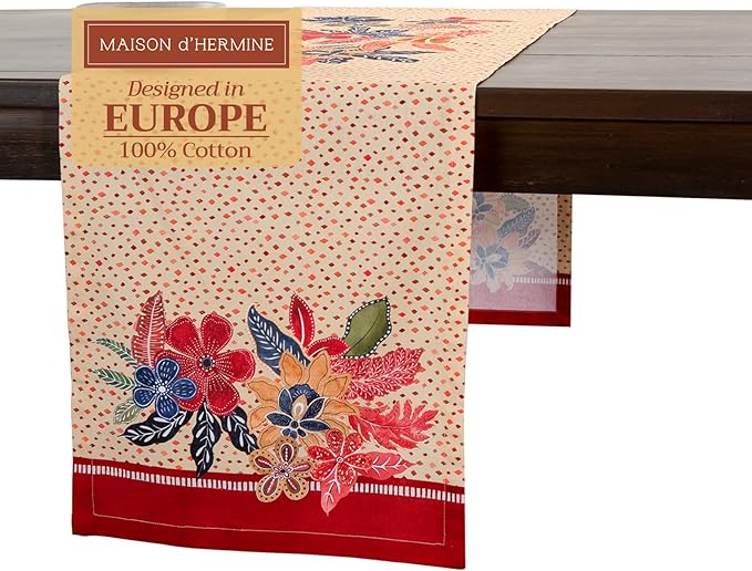 Maison d' Hermine Table Runner 100% Cotton Single Layer Table Runners 108 by MaisondHermine