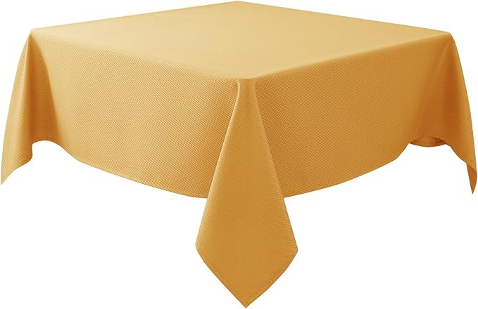 Biscaynebay Fall Tablecloth Textured Fabric Square Tablecloths 70x70'' by Biscaynebay