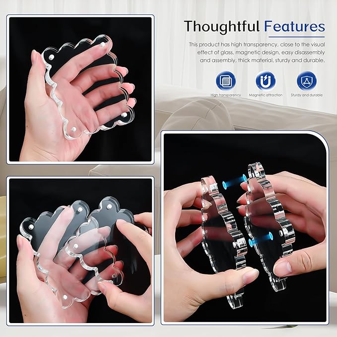 6Pack Magnetic Acrylic Picture Frames 2×3 Inch - Image 7