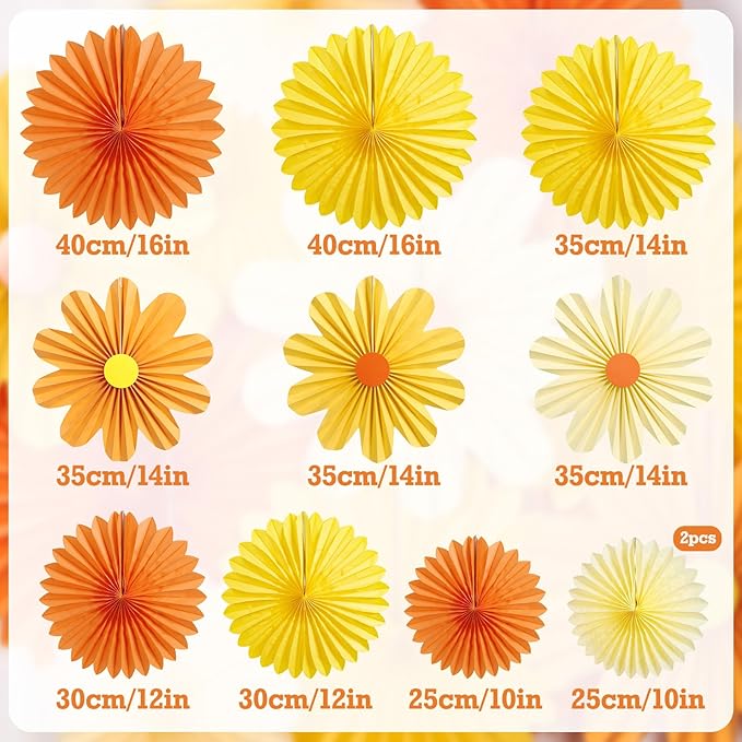 11PCS Paper Flowers Decorations - Image 2