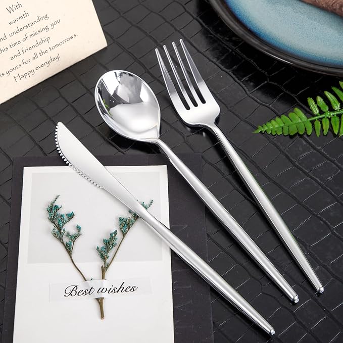 SUT 600PCS Heavy Duty Disposable Silverware - Image 8