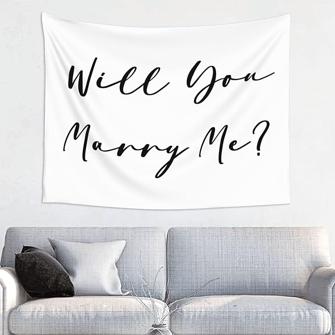 Will You Marry Me Backdrop, Wedding Proposal Backdrop, Will You Marry Me Banner - Image 5