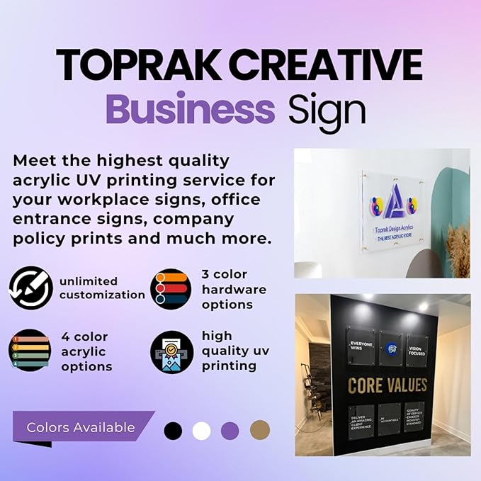 Large Custom Business Logo Sign, Personalized Acrylic Store Front Sign - Image 7