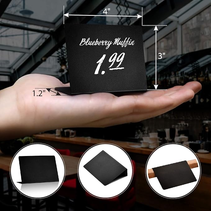 30 Pack Mini Chalkboard Signs 3x4 - Image 6