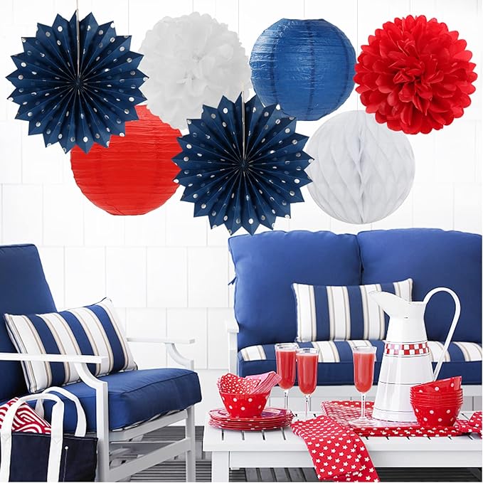 Fourth-4th of July-Imemorial Party-Decorations Lanterns - Image 5