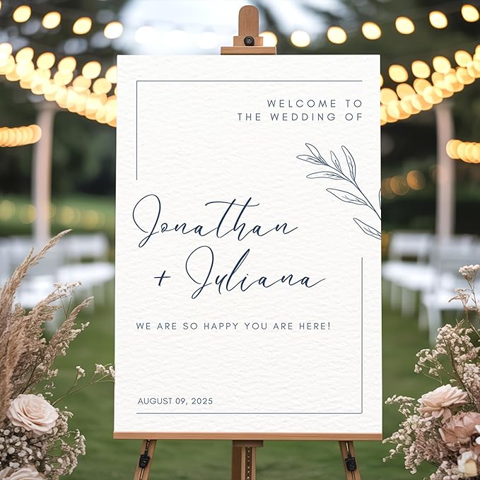 Custom Wedding Welcome Sign for Bridal Party, Engagement, Personalized Welcome - Image 4