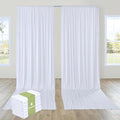PartyVillage 30ft×15ft White Backdrop Curtain by PartyVillage