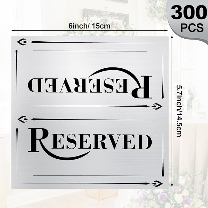 300 Pcs Paper Table Reserved Sign - Image 2
