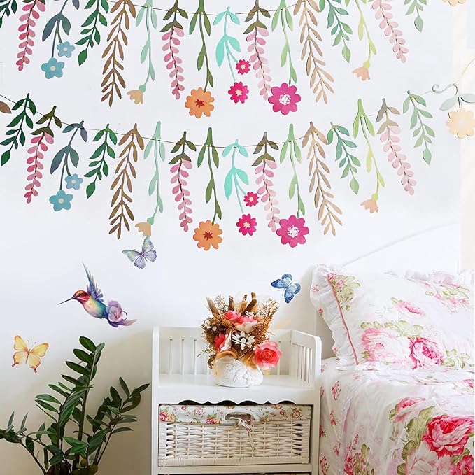 2PCS Flower Party Banner Wildflower Party Decorations Double-Sided Waterproof - Image 5