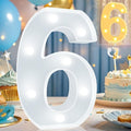 Pooqla LED Light Up Numbers, Warm White and Cool White Decorative Lighted by Pooqla