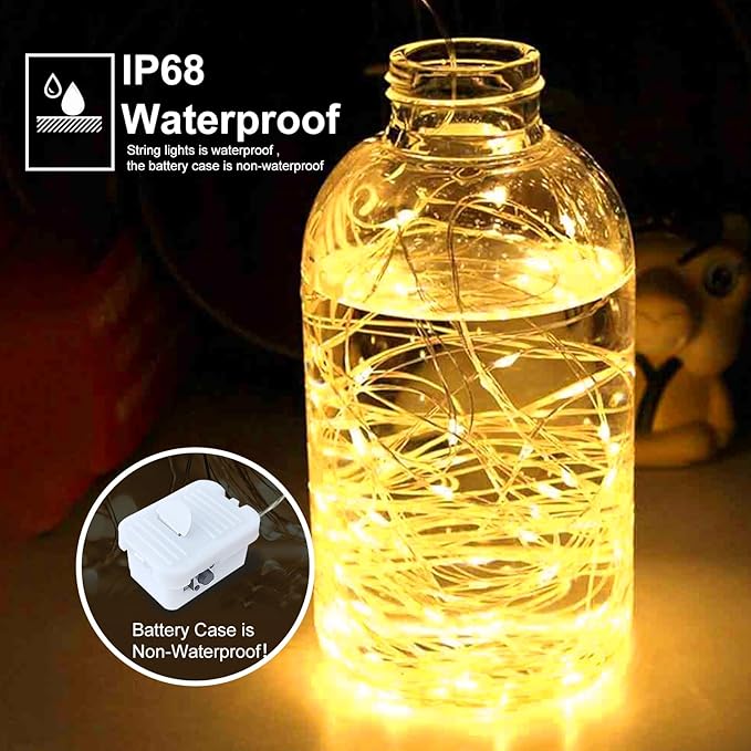 pozzolanas 24 Pack 7ft Waterproof LED Fairy Lights - Image 2