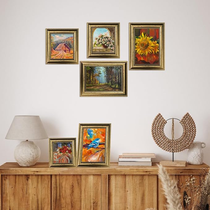 4x6 Picture Frames Set of 4- Rustic Retro Photo Frame - Image 4