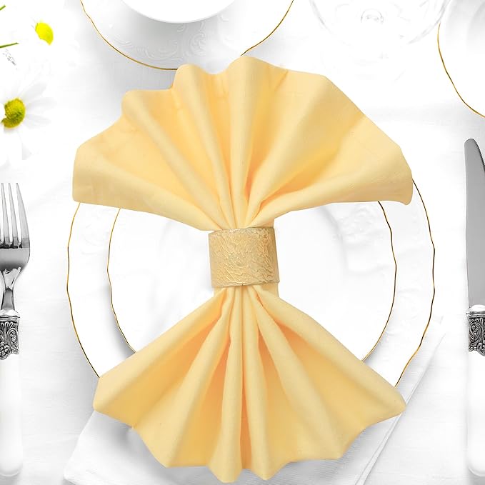 Urban Villa Fall Cloth Napkins 100% Cotton Slub Absorbent Dinner Napkins - Image 5