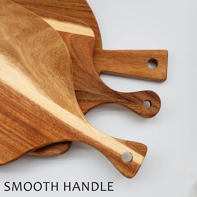 3 PACK Acacia Wood Chopping Boards - Image 3