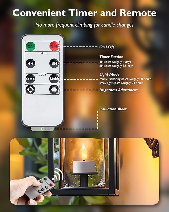 Homemory Rechargeable Tea Lights Flameless Candles - Image 2