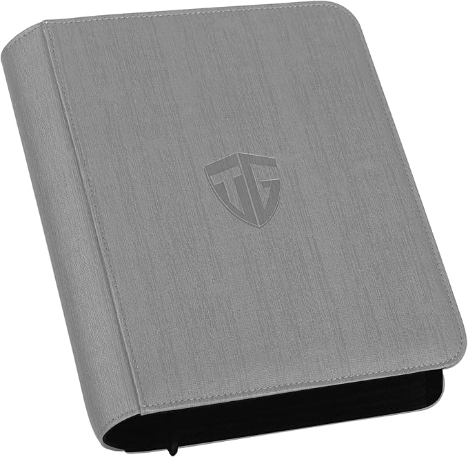 Toploader Binder, Holds 112 Toploaders, 4 Pocket Top Loader Binders by TCGUARD